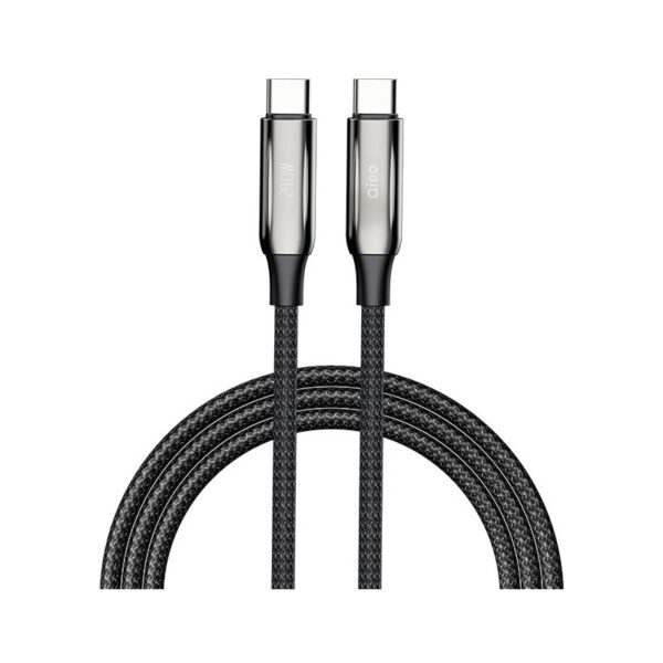 Qieo 240W PD Heavy-Duty Braided USB-C to USB-C Fast Charging Cable, High-Power Nylon Cord for Laptop, Phone & Gaming Devices